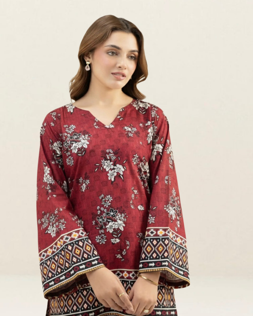 2PC Lawn Unstitched Code : 02