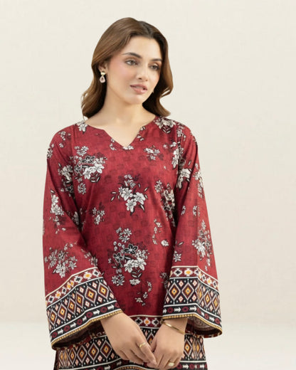 2PC Lawn Unstitched Code : 02