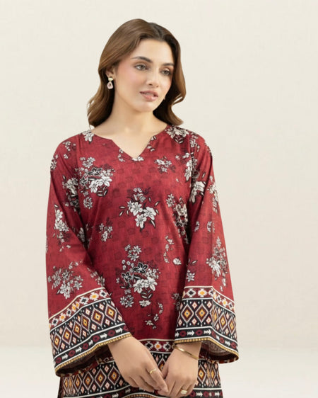 2PC Lawn Unstitched Code : 02