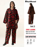 2Pc Lawn Unstitched Suit ( Code : 23 )