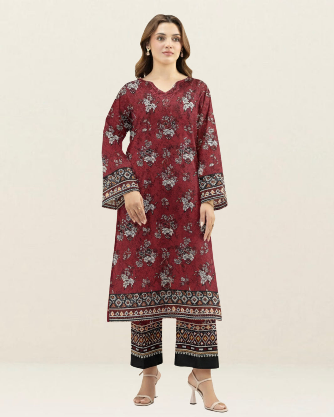 2PC Lawn Unstitched Code : 02