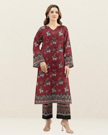 2PC Lawn Unstitched Code : 02