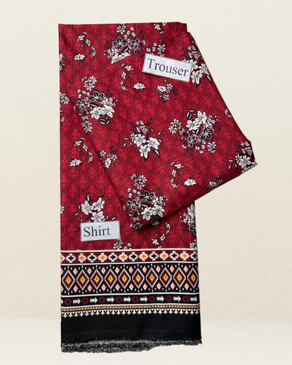 2PC Lawn Unstitched Code : 02