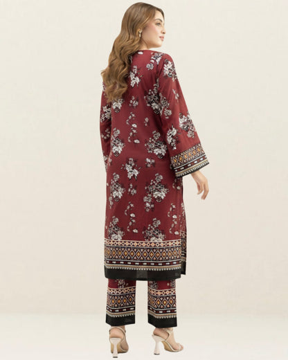 2PC Lawn Unstitched Code : 02