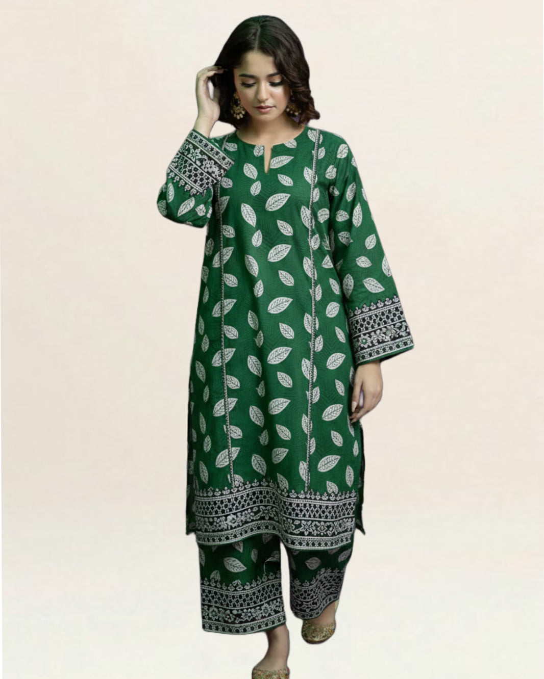 2PC Lawn Unstitched Code : 12