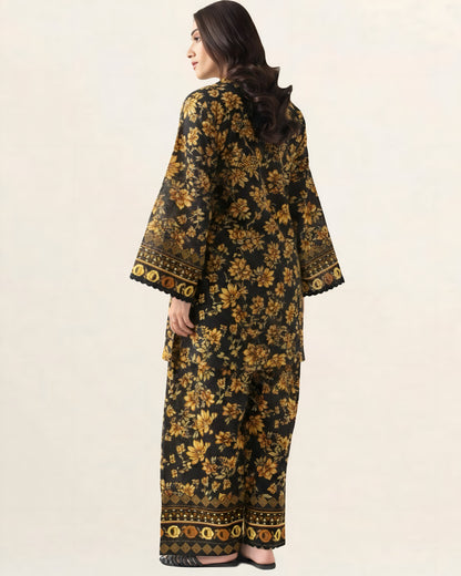 2PC Lawn Unstitched Code : 24