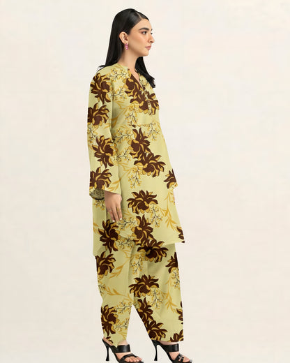 2PC Lawn Unstitched Code : 25