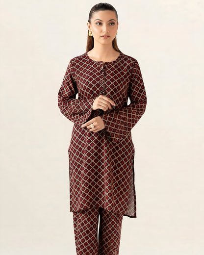 2PC Lawn Unstitched Code : 27